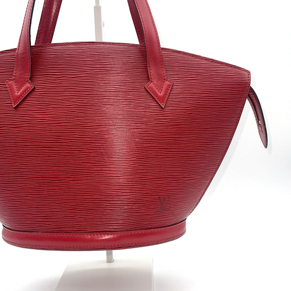 Authentic LOUIS VUITTON Saint Jacques Red EPI Leather Shoulder Bag LV Real - Picture 2 of 16